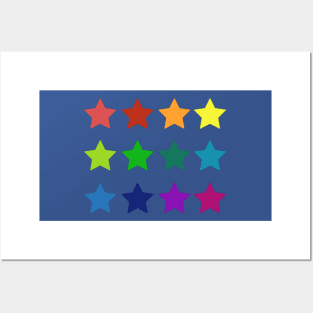 A night sky of bright stars pattern Posters and Art